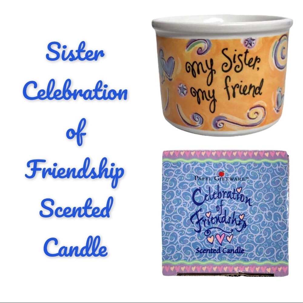 NIB Papel Giftware CelebrationOf Friendship Candle